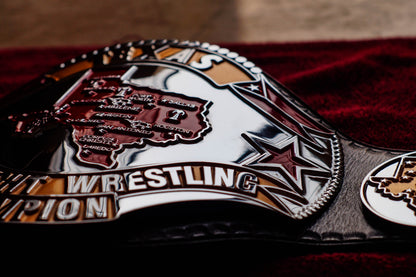 1986 Texas Championship Title Belt – Chrome Plated | 4.2mm