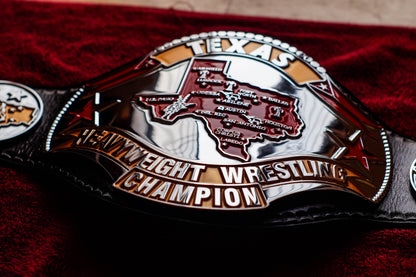 1986 Texas Championship Title Belt – Chrome Plated | 4.2mm