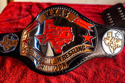 1986 Texas Championship Title Belt – Chrome Plated | 4.2mm