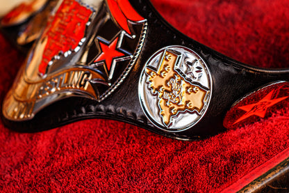 1986 Texas Championship Title Belt – Chrome Plated | 4.2mm
