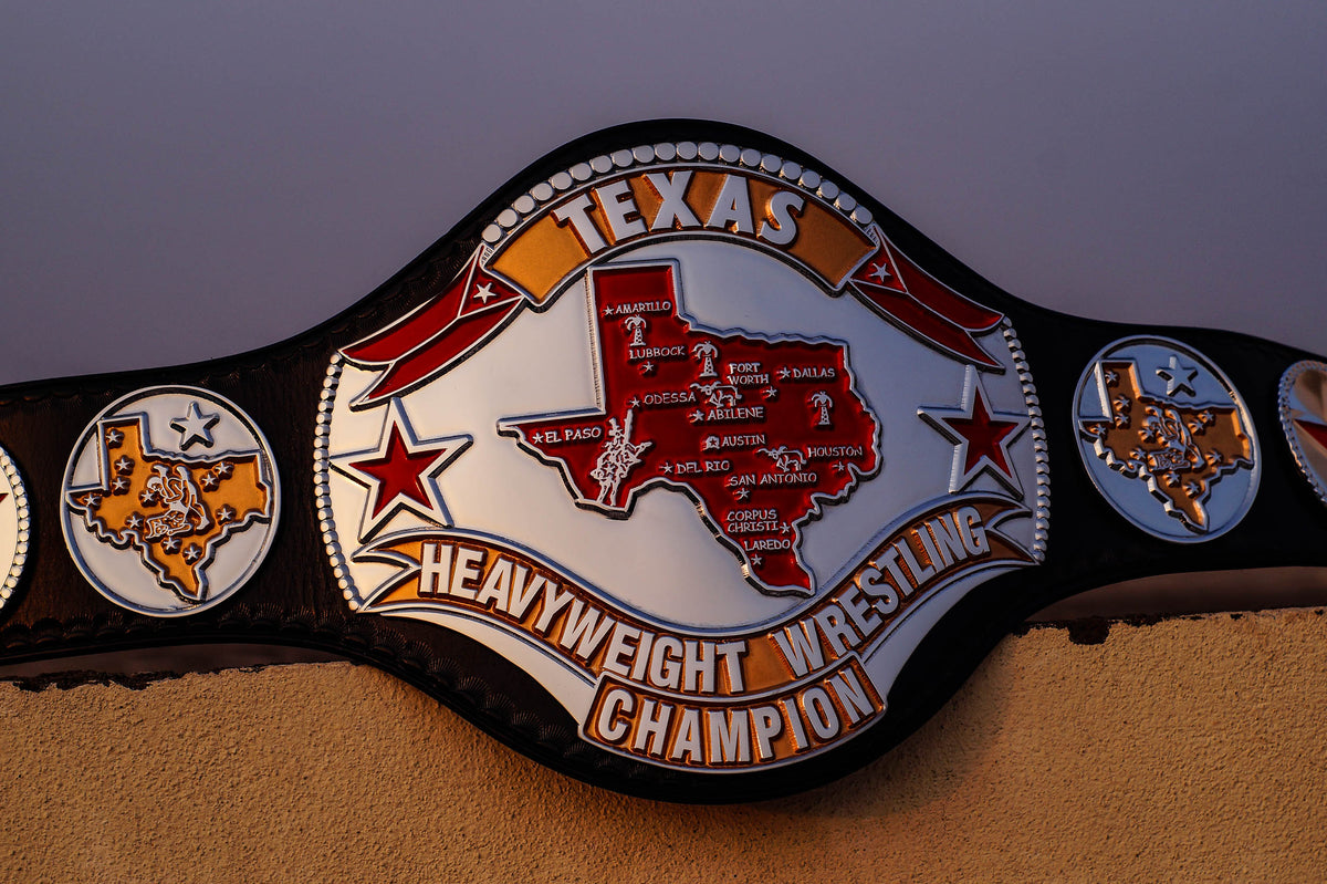 1986 Texas Championship Title Belt – Chrome Plated | 4.2mm