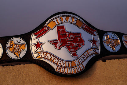1986 Texas Championship Title Belt – Chrome Plated | 4.2mm