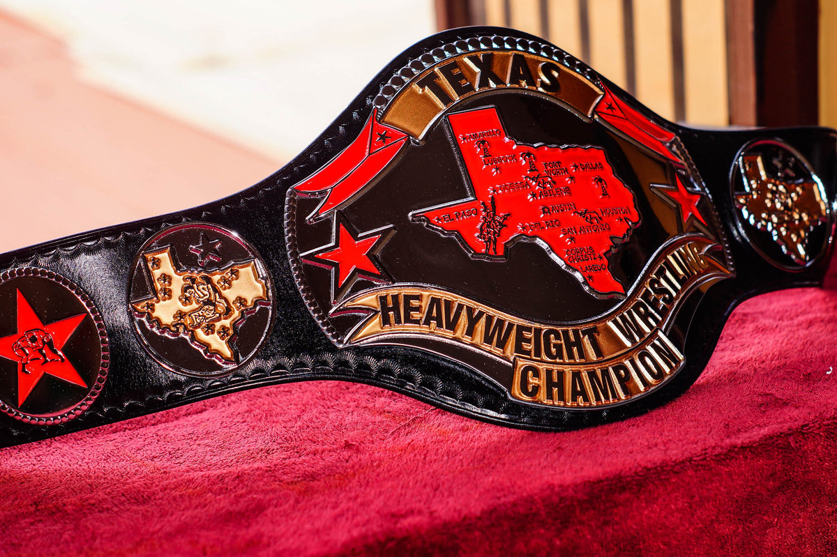 1986 Texas Championship Title Belt – Chrome Plated | 4.2mm