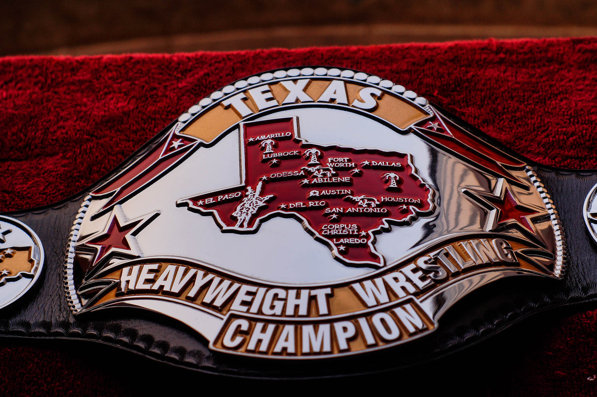 1986 Texas Championship Title Belt – Chrome Plated | 4.2mm