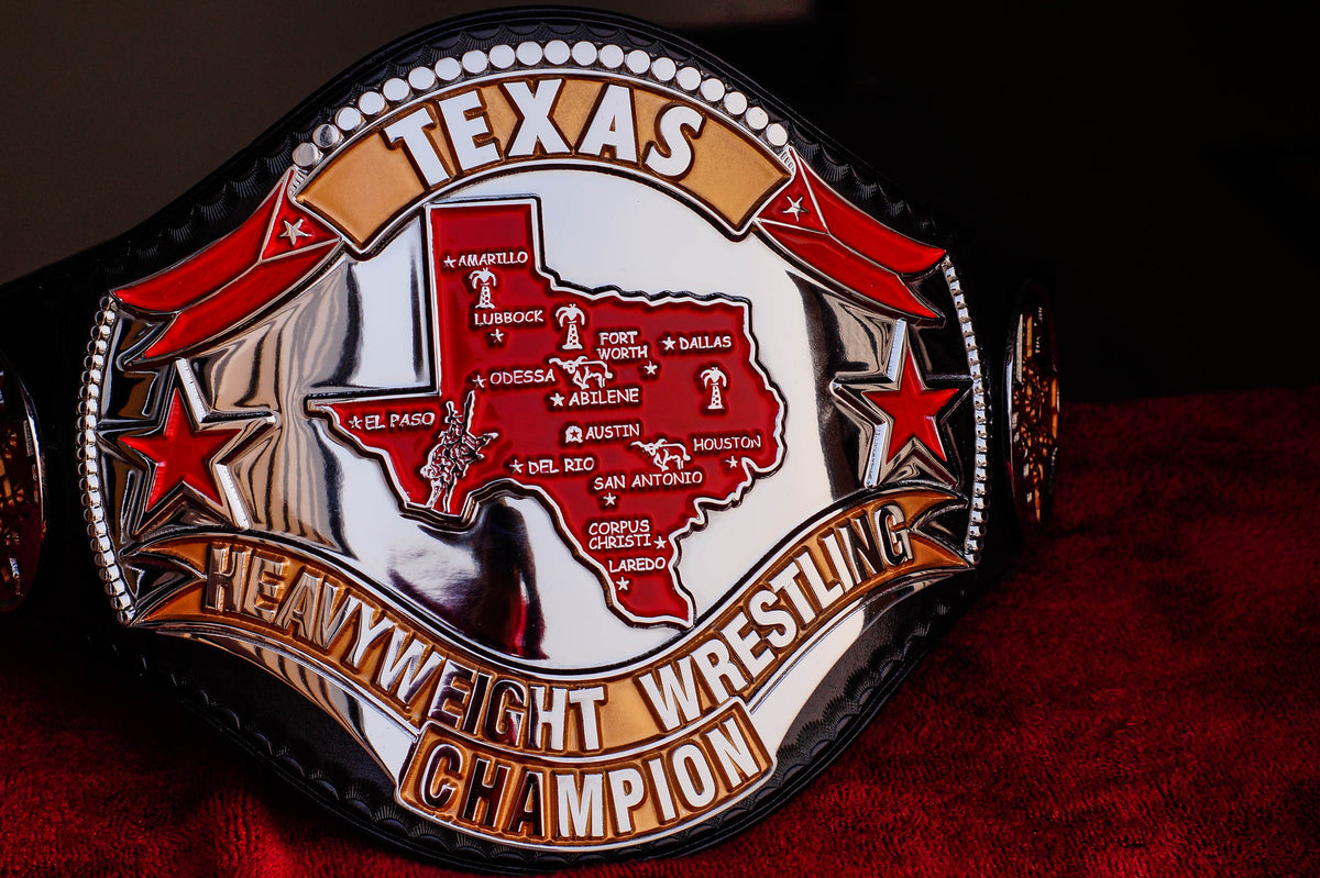1986 Texas Championship Title Belt – Chrome Plated | 4.2mm