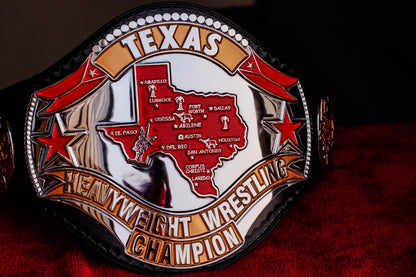1986 Texas Championship Title Belt – Chrome Plated | 4.2mm