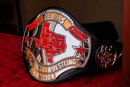 1986 Texas Championship Title Belt – Chrome Plated | 4.2mm
