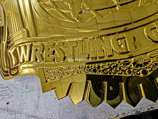 W-C-W Cruiserweight Championship Title Belt – 4.2mm Gold