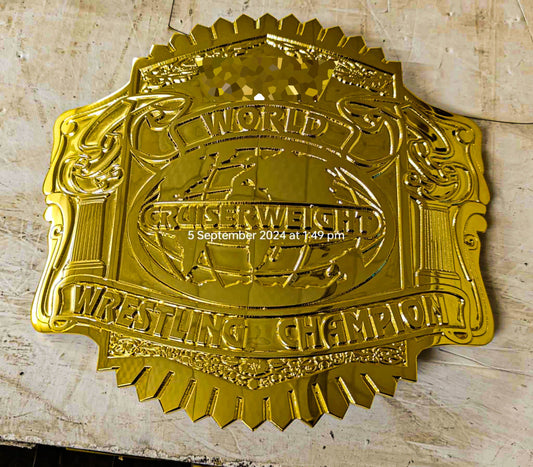 W-C-W Cruiserweight Championship Title Belt – 4.2mm Gold