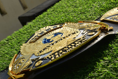 4.2mm Automated Etched Dual Plated Winged eagle with 04B2 WM4 Leather Gallery 2