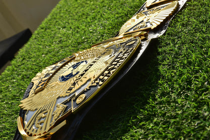 4.2mm Automated Etched Dual Plated Winged eagle with 04B2 WM4 Leather Gallery 2