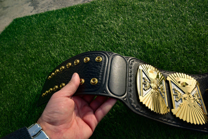 4.2mm Automated Etched Dual Plated Winged eagle with 04B2 WM4 Leather Gallery 3