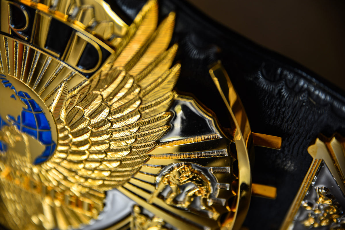 4.2mm Flocked Dual Plated Winged eagle with 04B2b Leather