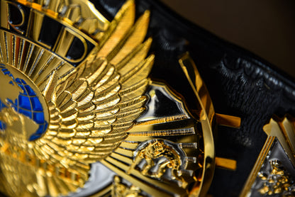4.2mm Flocked Dual Plated Winged eagle with 04B2b Leather