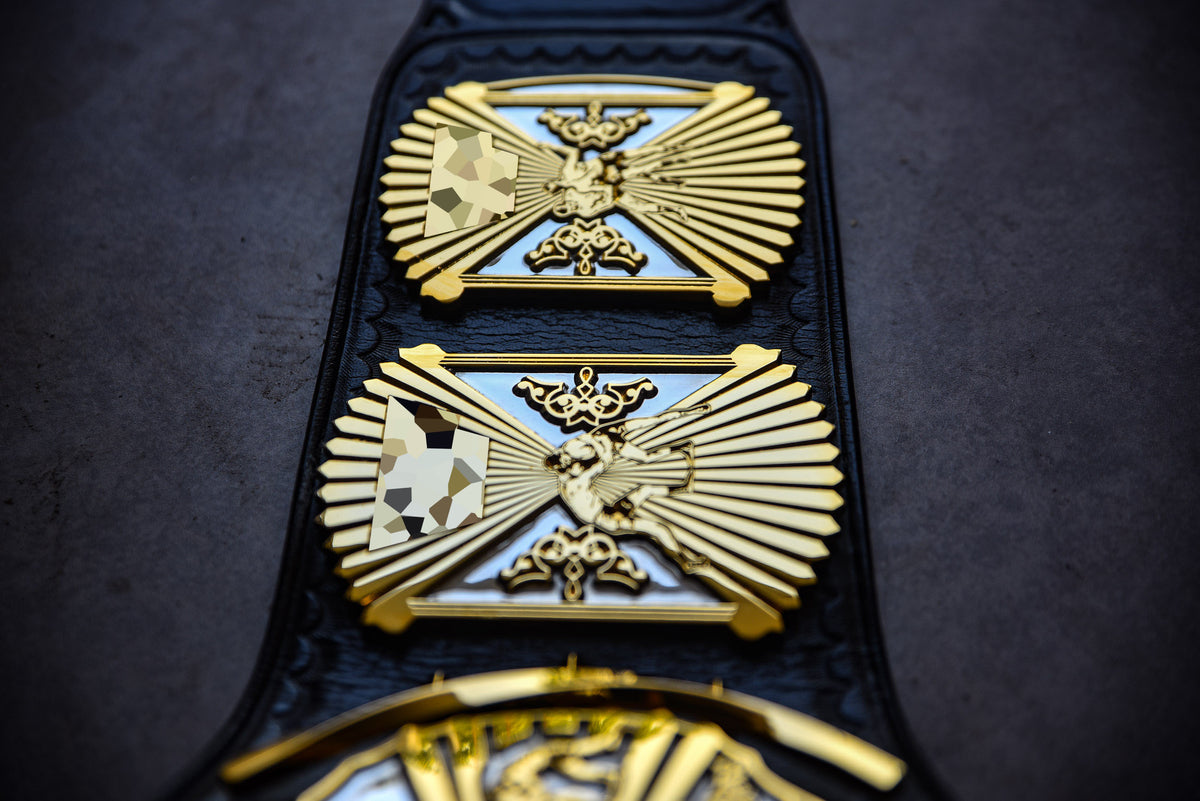 4.2mm Flocked Dual Plated Winged eagle with 04B2b Leather