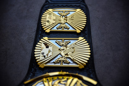 4.2mm Flocked Dual Plated Winged eagle with 04B2b Leather
