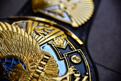 4.2mm Flocked Dual Plated Winged eagle with 04B2b Leather