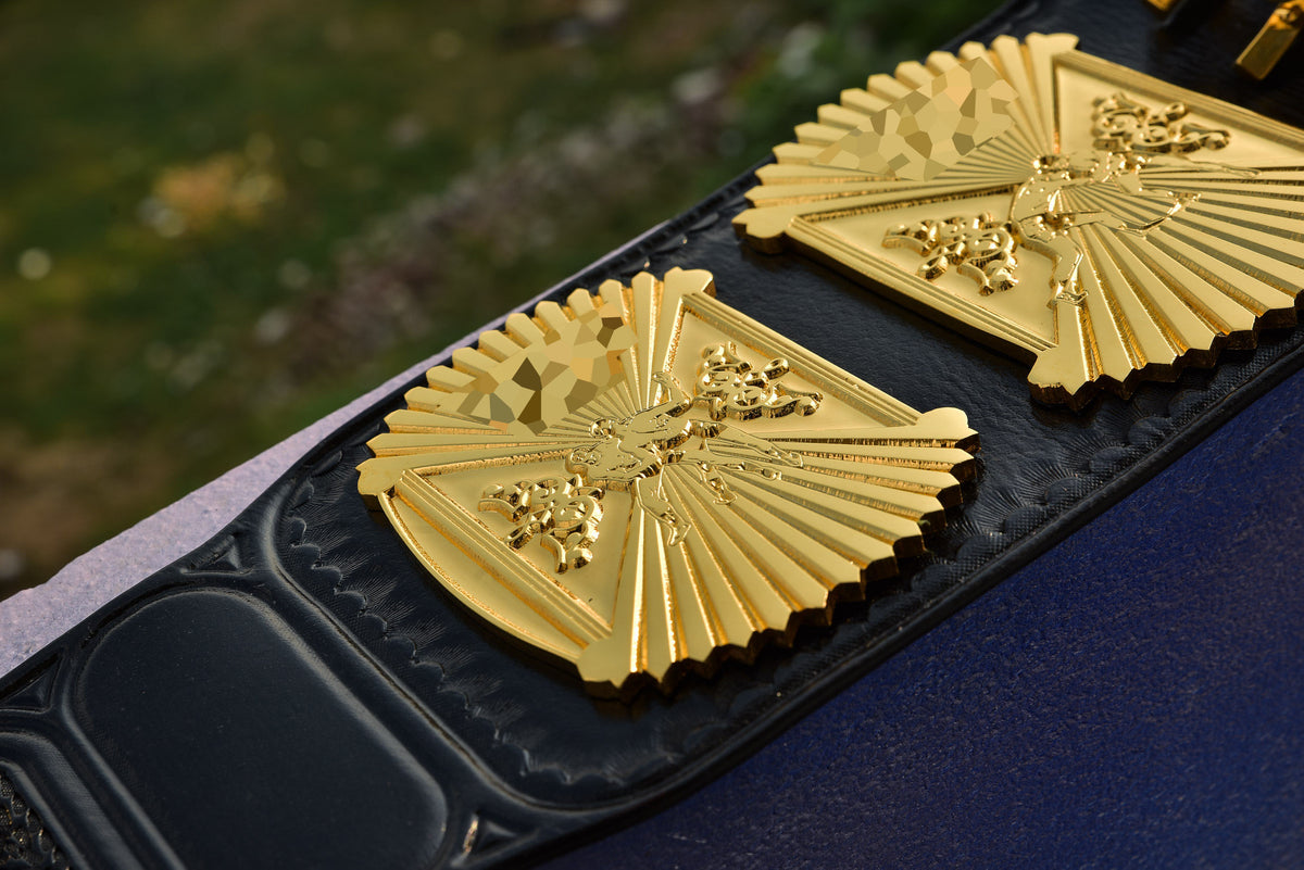 4.2mm Automated Etched All Gold Winged eagle with 03B2 Leather