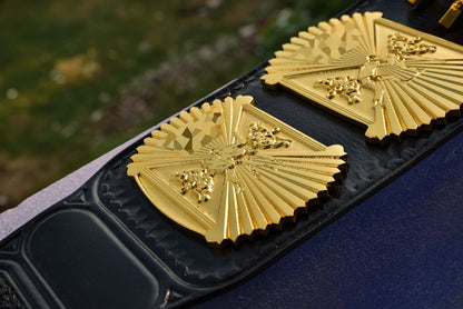 4.2mm Automated Etched All Gold Winged eagle with 03B2 Leather
