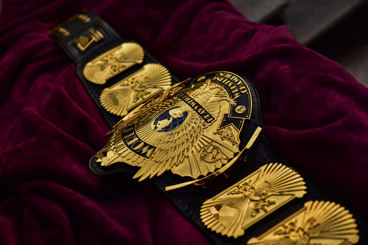 4.2mm Automated Etched All Gold Winged eagle with 06A2 Black Leather Gallery 2