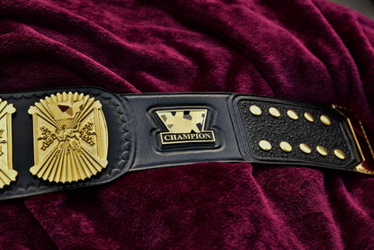 4.2mm Automated Etched All Gold Winged eagle with 06A2 Black Leather Gallery 2