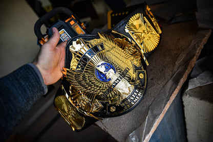 4.2mm Automated Etched All Gold Winged eagle with 08A1F Leather