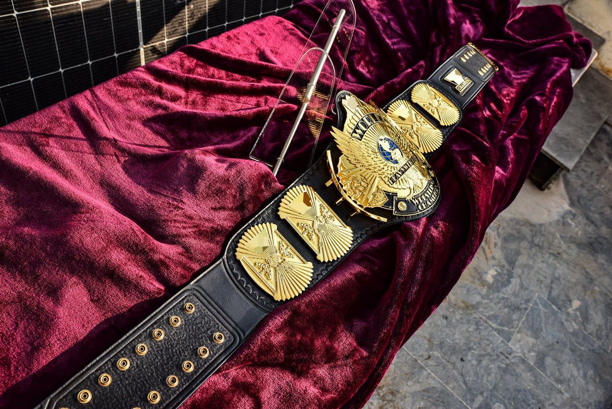 4.2mm Automated Etched All Gold Winged eagle with 08A1F Leather
