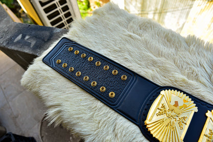 4.2mm Automated Etched All Gold Winged eagle with 06A2 Black Leather