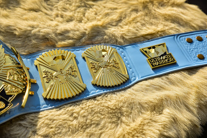 4.2mm Automated Etched All Gold Winged eagle with 01A1 Light Blue Leather
