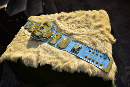 4.2mm Automated Etched All Gold Winged eagle with 01A1 Light Blue Leather