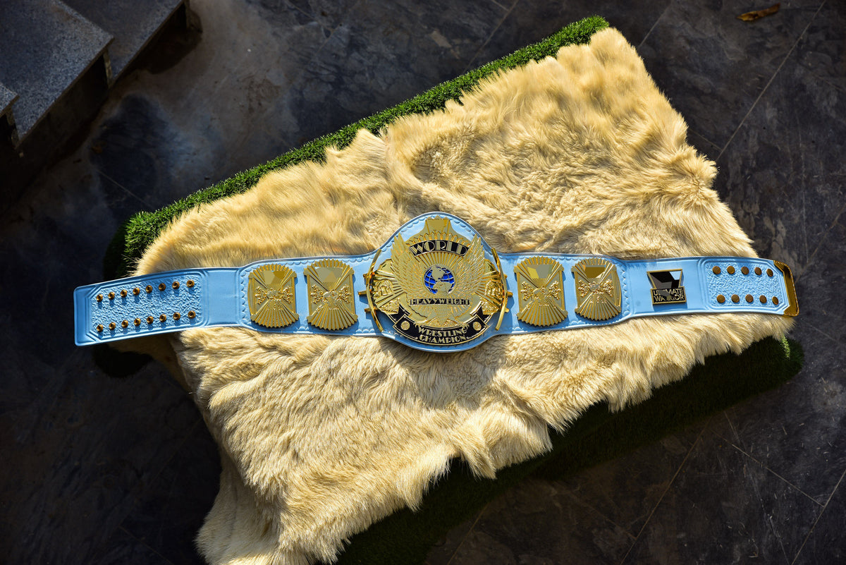 4.2mm Automated Etched All Gold Winged eagle with 01A1 Light Blue Leather