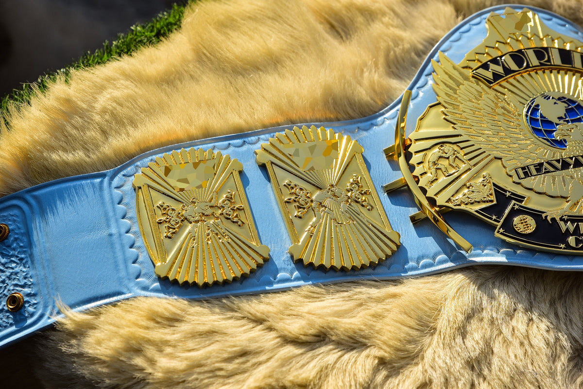 4.2mm Automated Etched All Gold Winged eagle with 01A1 Light Blue Leather