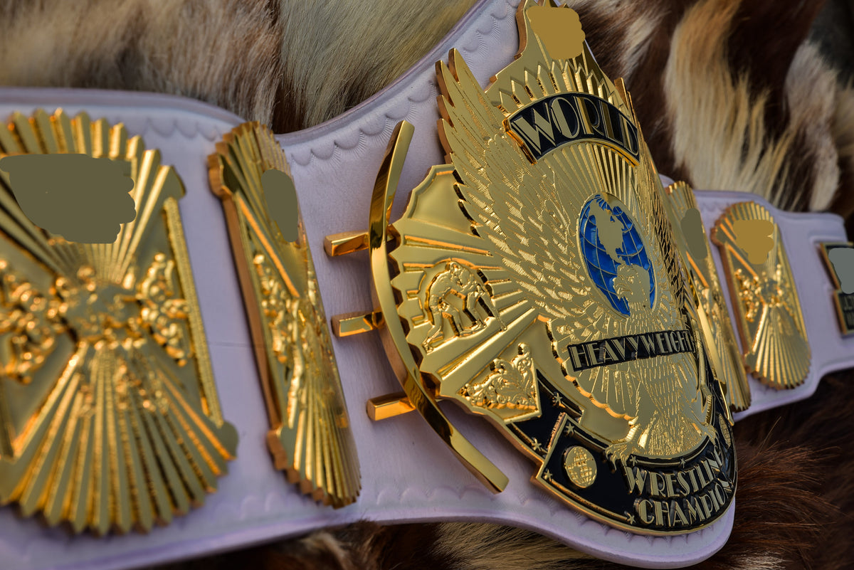 Ultimate Warrior 4.2mm Automated Etched All Gold Winged eagle with 08A1B Light Lavender Leather