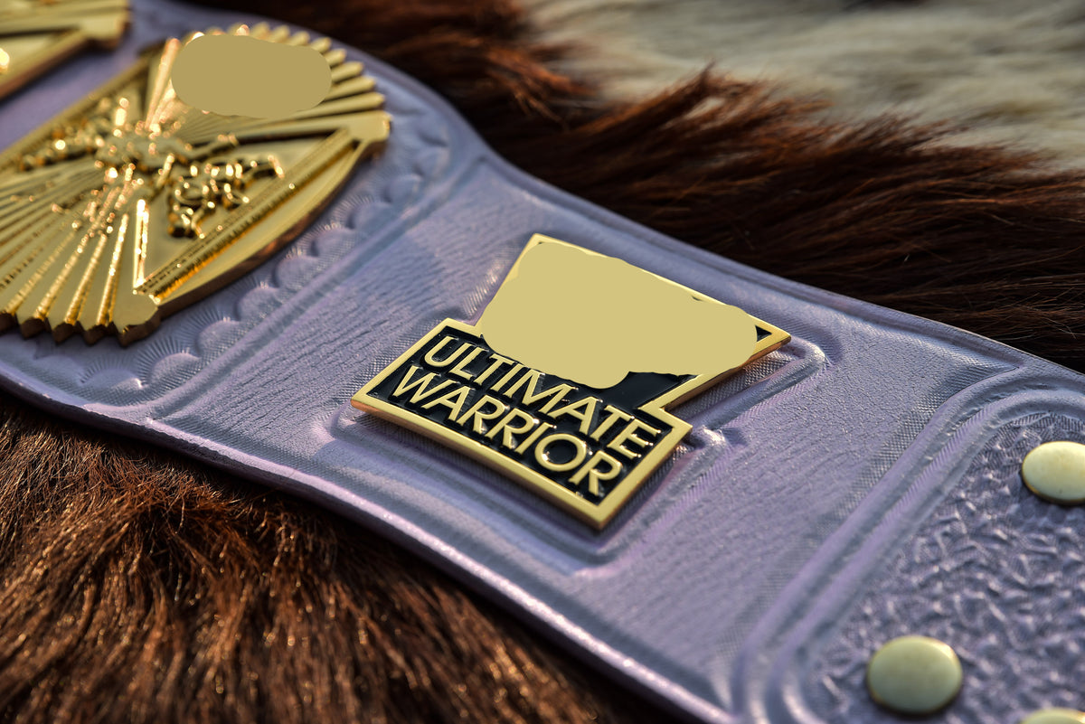 Ultimate Warrior 4.2mm Automated Etched All Gold Winged eagle with 08A1B Light Lavender Leather
