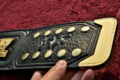 4.2mm Automated Etched Dual Plated Winged eagle with 04B2 WM4 Leather