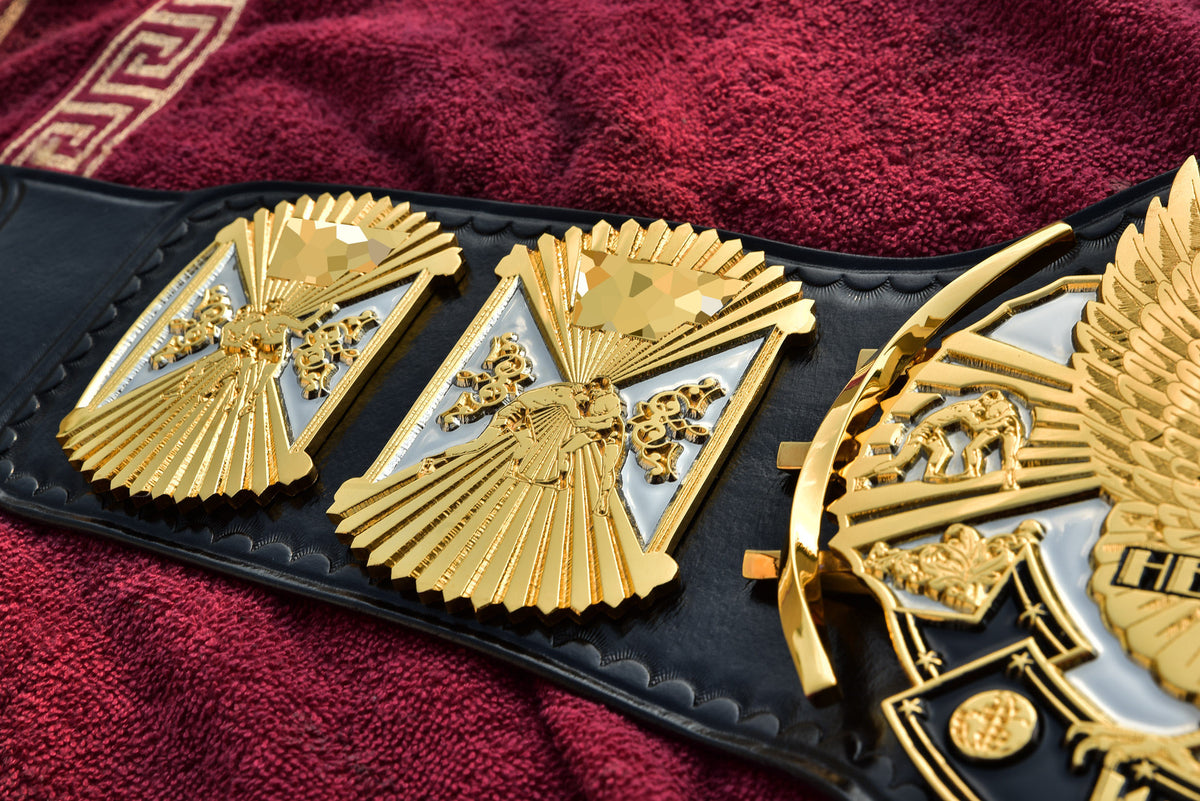 4.2mm Automated Etched Dual Plated Winged eagle with 08a1 Black Leather