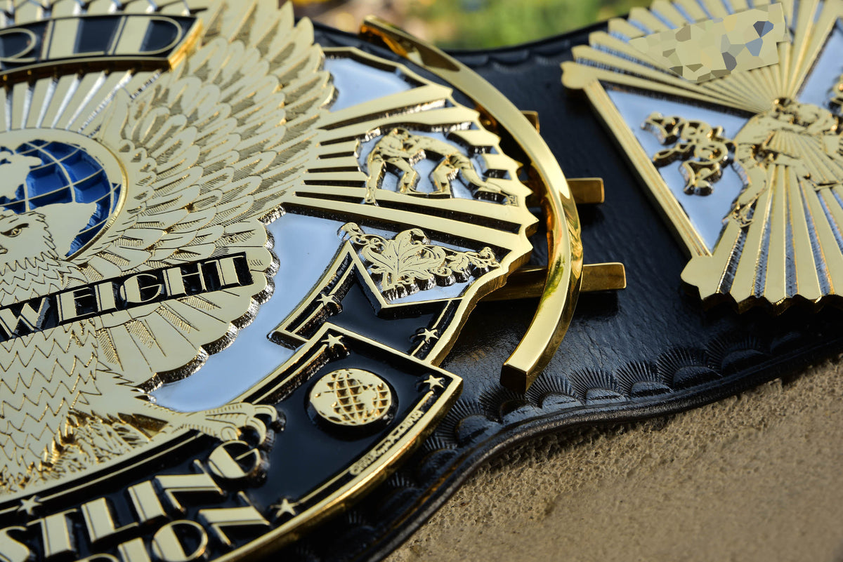 4.2mm Automated Etched Dual Plated Winged eagle with 06A2 Black Leather gallery 2