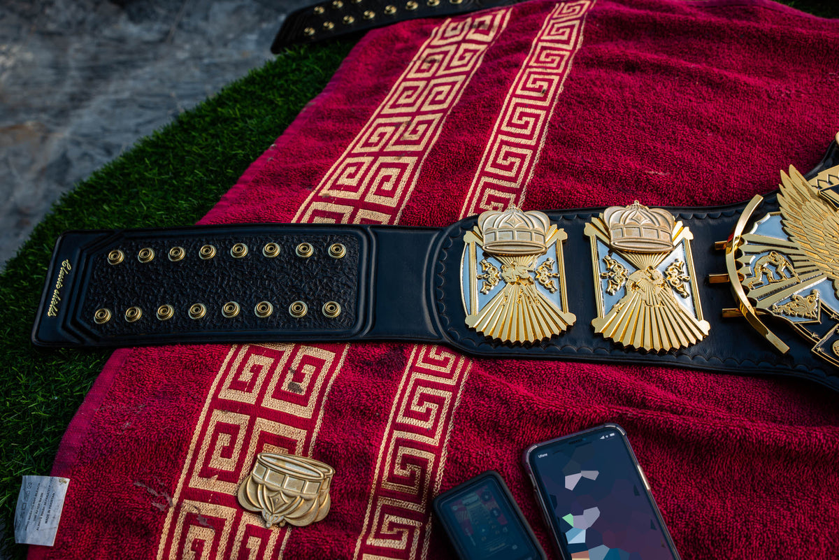 4.2mm Automated Etched Dual Plated Winged eagle with 06A2 Black Leather