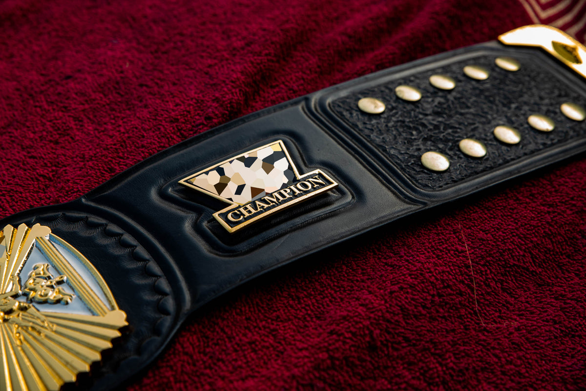 4.2mm Automated Etched Dual Plated Winged eagle with 06A2 Black Leather