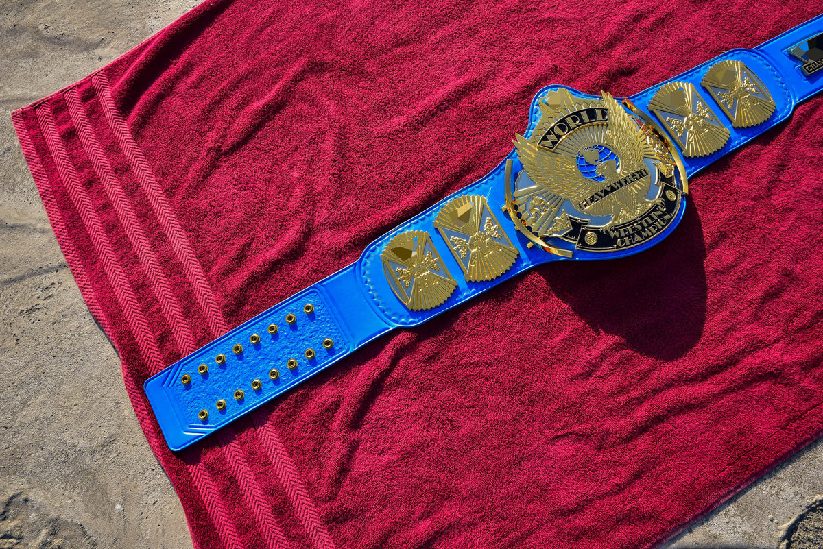 4.2mm Automated Etched Dual Plated Winged eagle with 06A2 Blue Leather