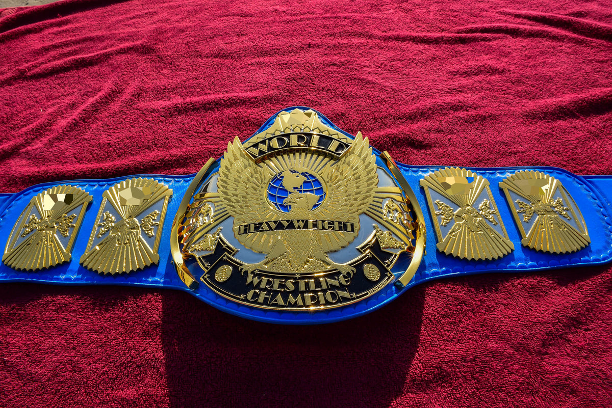 4.2mm Automated Etched Dual Plated Winged eagle with 06A2 Blue Leather