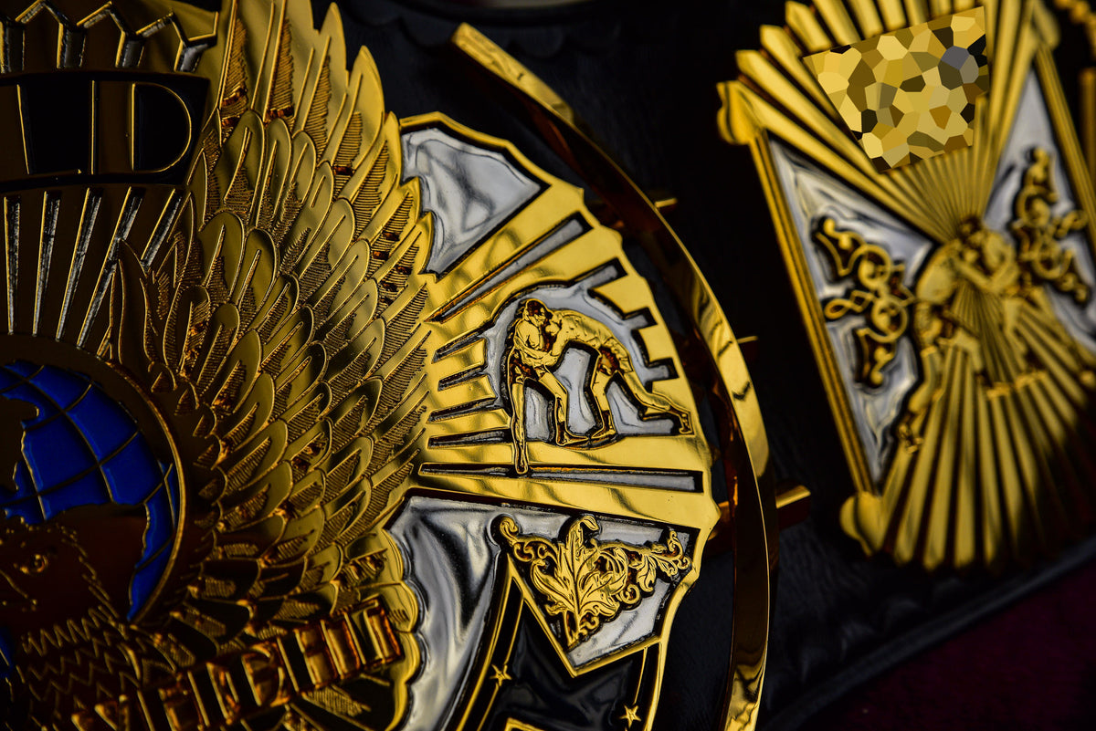 4.2mm Automated Etched Dual Plated Winged eagle with 02A1 Leather
