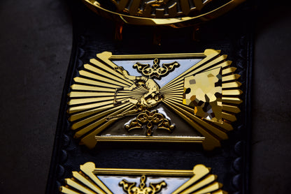 4.2mm Automated Etched Dual Plated Winged eagle with 02A1 Leather