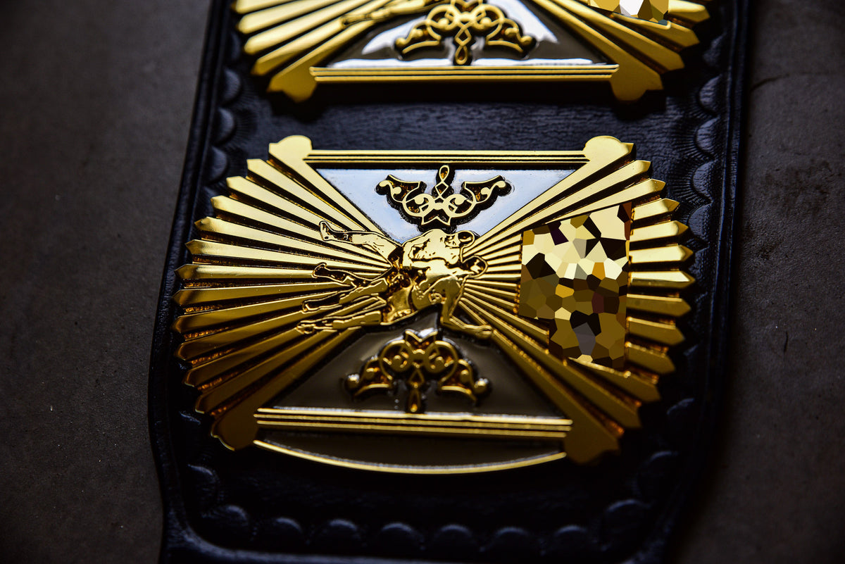 4.2mm Automated Etched Dual Plated Winged eagle with 02A1 Leather