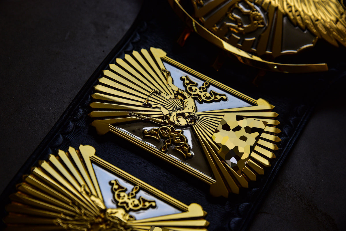 4.2mm Automated Etched Dual Plated Winged eagle with 02A1 Leather