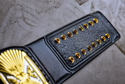 4.2mm Automated Etched Dual Plated Winged eagle with 02A1 Leather