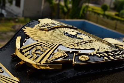 4.2mm Automated Etched Dual Plated Winged eagle with 05AB1 Leather