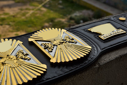 4.2mm Automated Etched Dual Plated Winged eagle with 05AB1 Leather