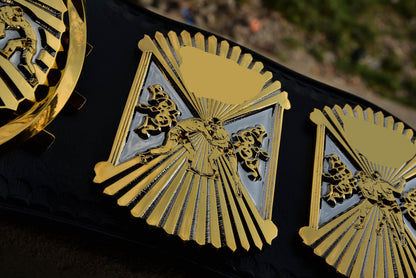 4.2mm Automated Etched Dual Plated Winged eagle with 05AB1 Leather
