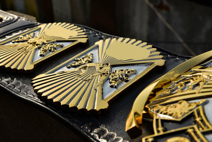 4.2mm Automated Etched Dual Plated Winged eagle with 05AB1 Leather